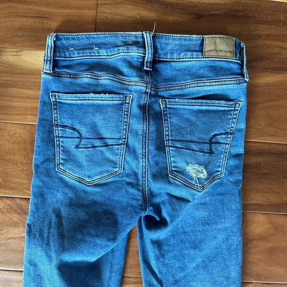 American Eagle Hi-Rise Jegging Next Level Stretch Denim Jeans size 2 - Picture 4 of 6